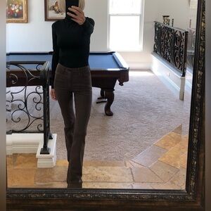 JOES - WAXED DENIM JEANS + CHOCOLATE BROWN/WOMENS SIZE 23